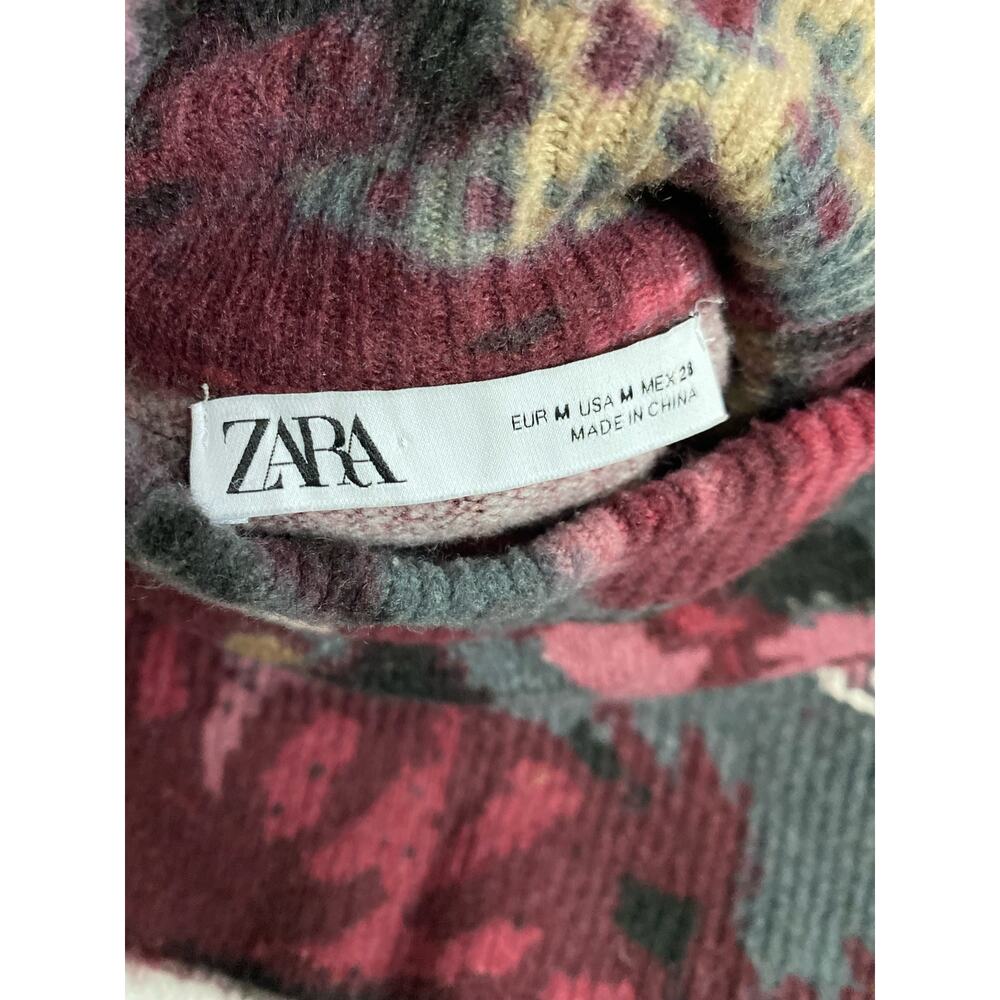 Zara Multicolor Patterned Sweater - Picture 3 of 6